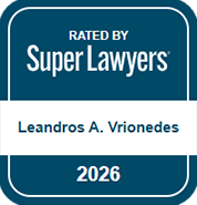 Rated by Super Lawyers | Leandros A. Vrionedes - 2026