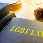 Book with title LGBT Law and gavel.