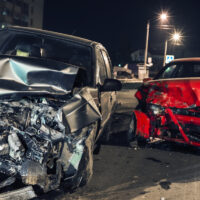 car accident at night