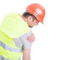 Man hurt arm while at work