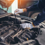 Close up Car Mechanic repairing car