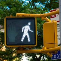 new york pedestrian sign