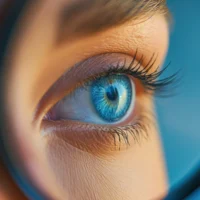 Fundus examined under a microscope, vision problems, ophthalmologist, asymmetry and astigmatism Fundus examined under a microscope, vision problems, ophthalmologist, asymmetry and astigmatism
