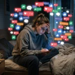 stressed-teen-girl-overwhelmed-by-social-media-notifications